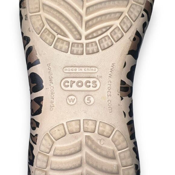 Crocs Kadee Leopard Print Slip-on Comfort Shoes Women's 5 - Picture 10 of 11